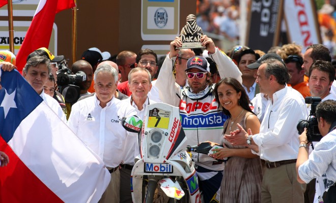 RALLY DAKAR 2013, PREMIACION SANTIAGO