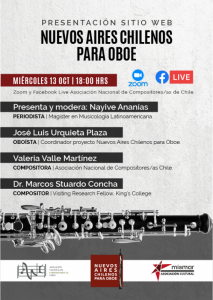 AFICHE Nueos Aires Chilenos para Oboe